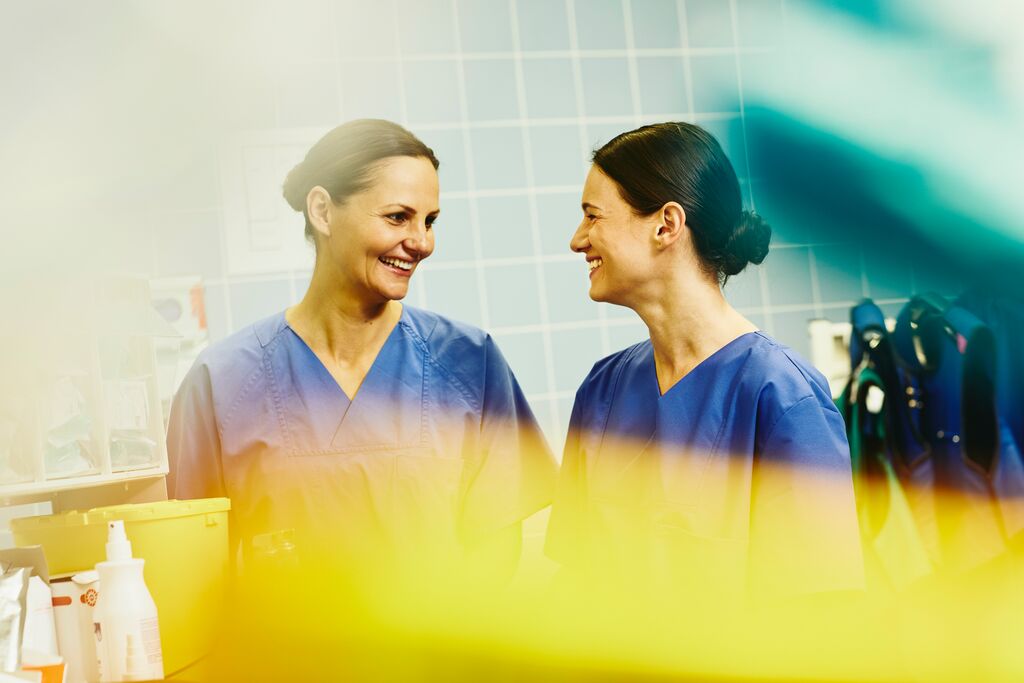 Nurses Chatting Image