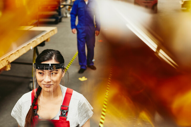 woman in manufacturing job at Randstad