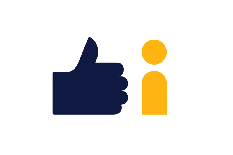 thumbs up and person illustration