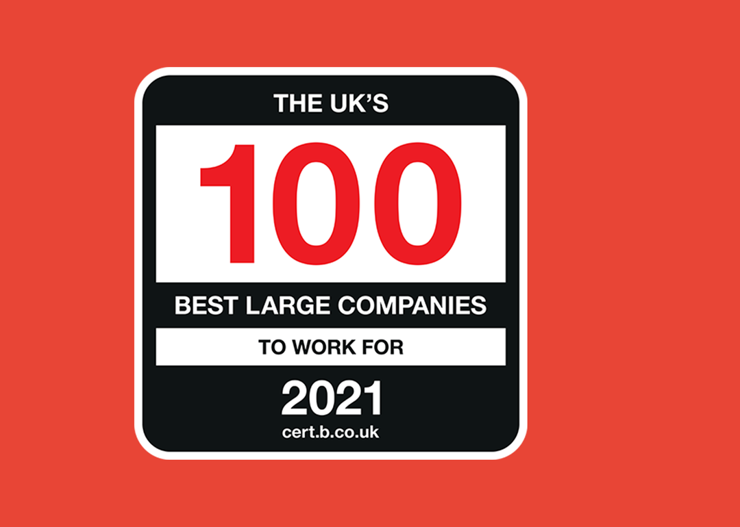 The UKs 100 best large companies to work for 2021 logo