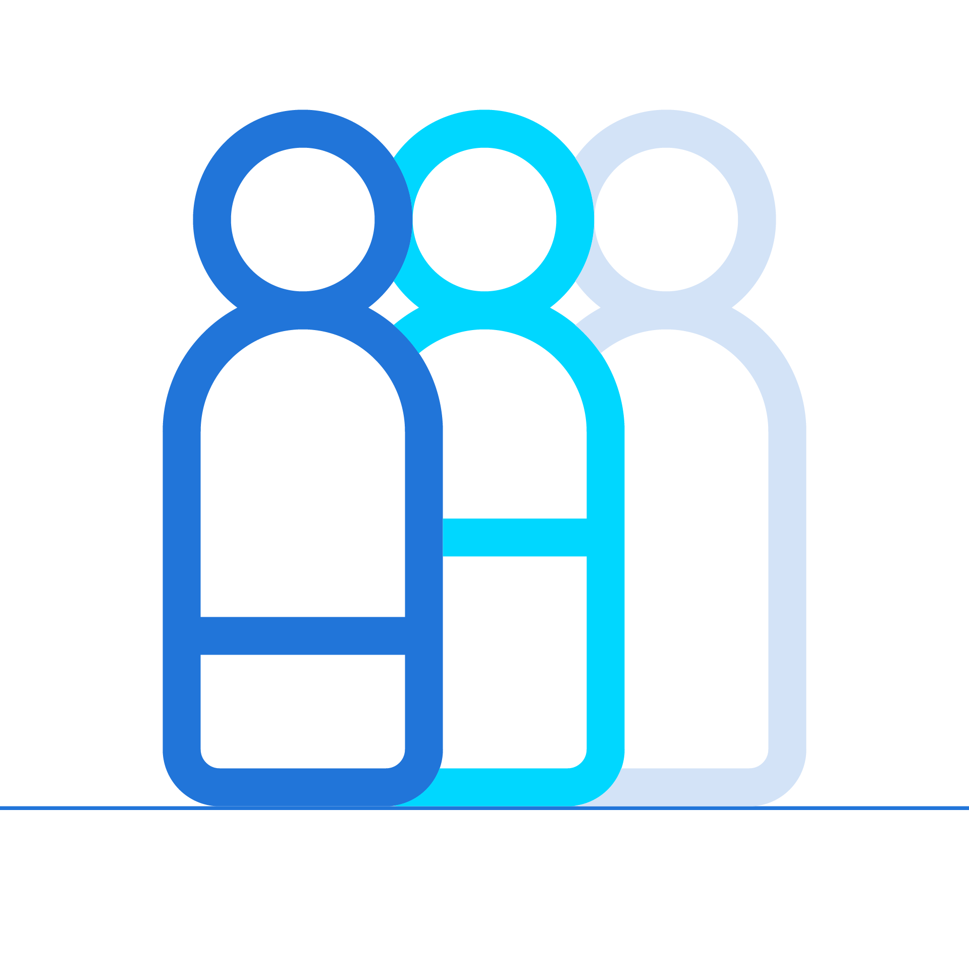 illustration of three people