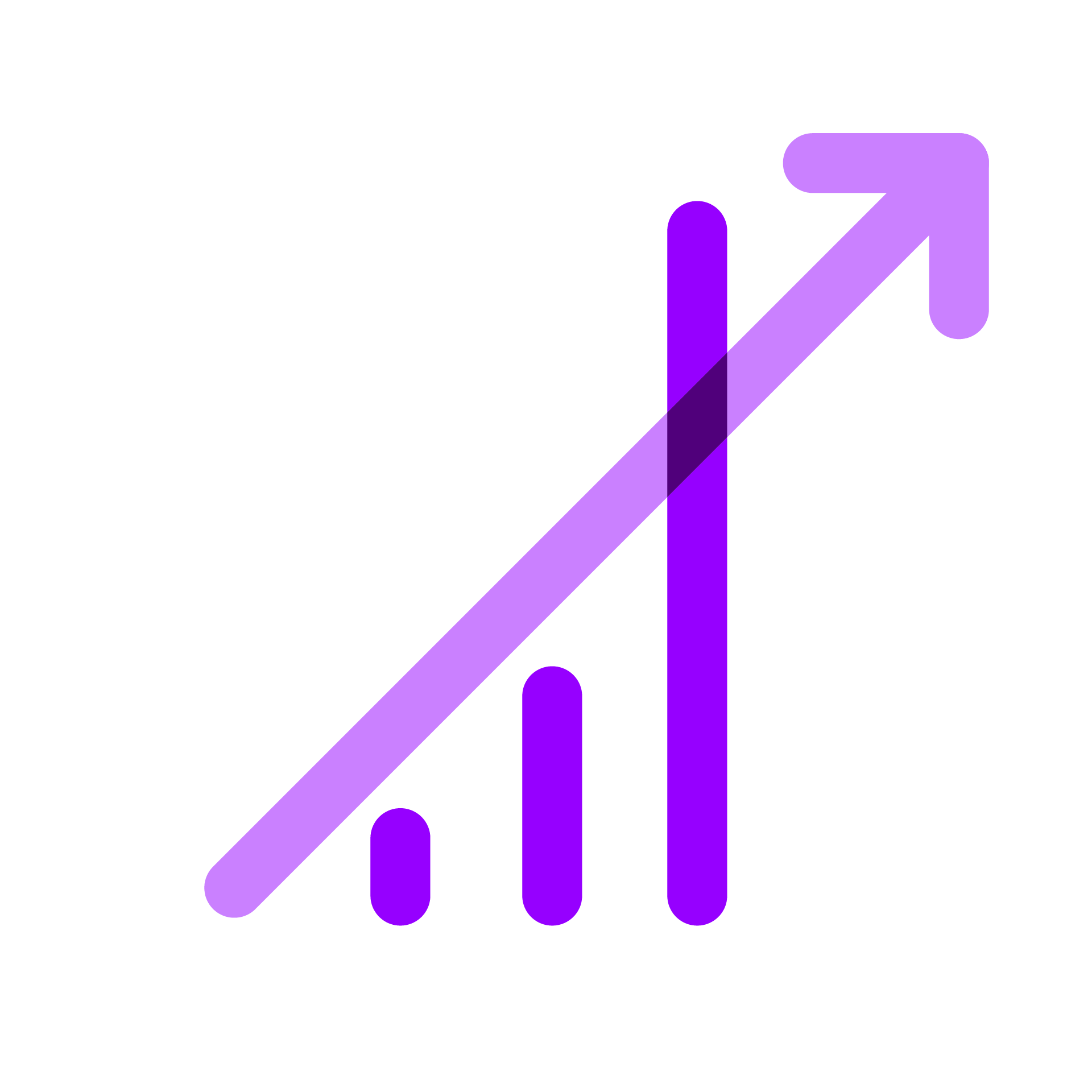 randstad purple brand illustration - graph