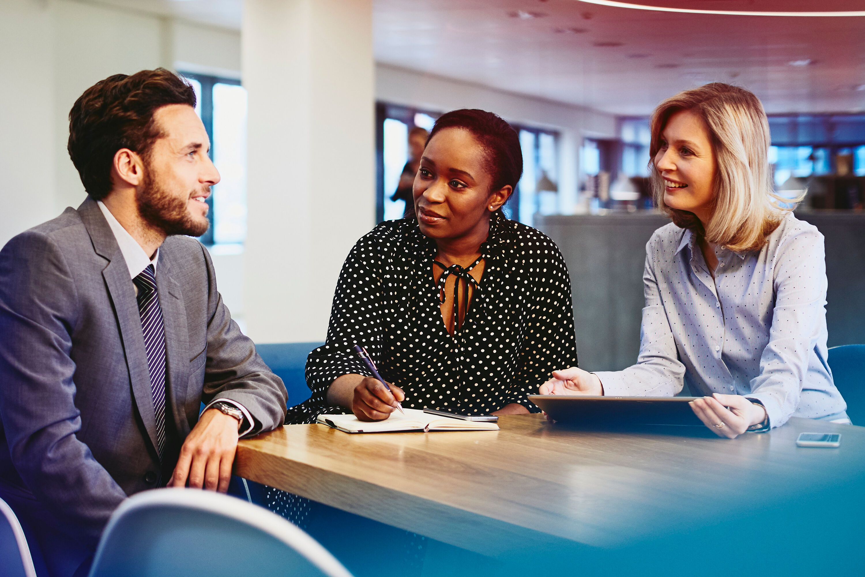 discussions of staffing in an office