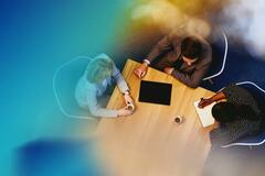 Team work in office