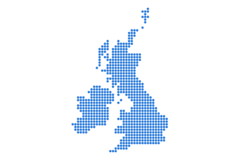 UK and Ireland map PNG