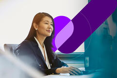 a finance worker in the office