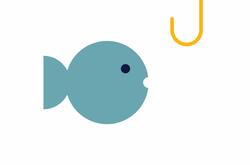 Illustration of a fish to demonstrate 'phishing' in recruitment