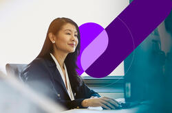 a finance worker in the office