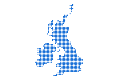 UK and Ireland map PNG