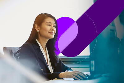 a finance worker in the office