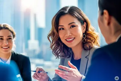 Employees in meeting