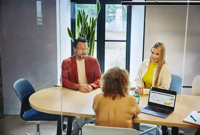 Group of people having a meeting