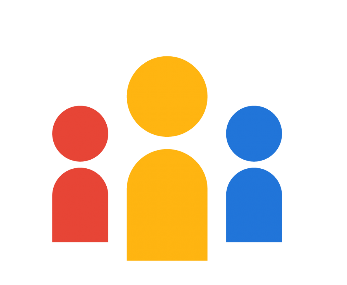 Three People One Forefront Illustration