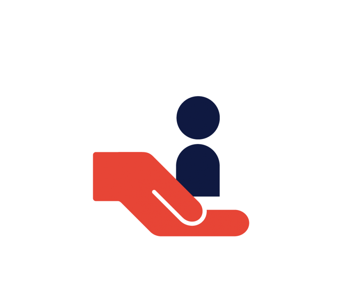 Hand holding person