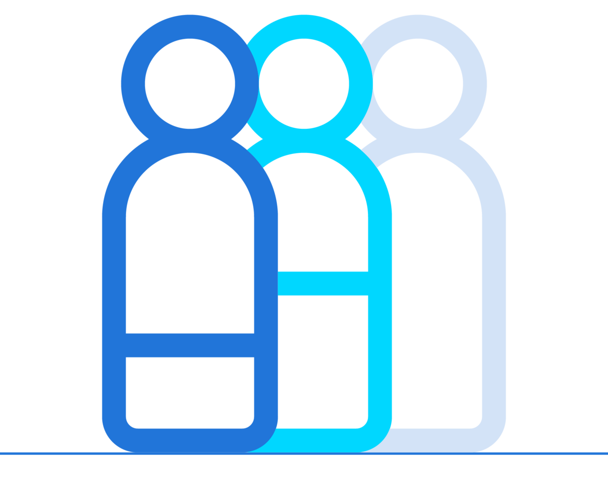 illustration of three people