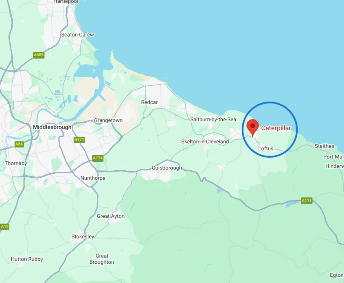 caterpillar skinningrove map