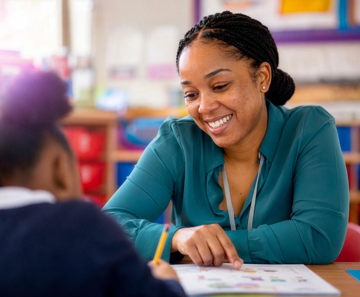 teacher in class