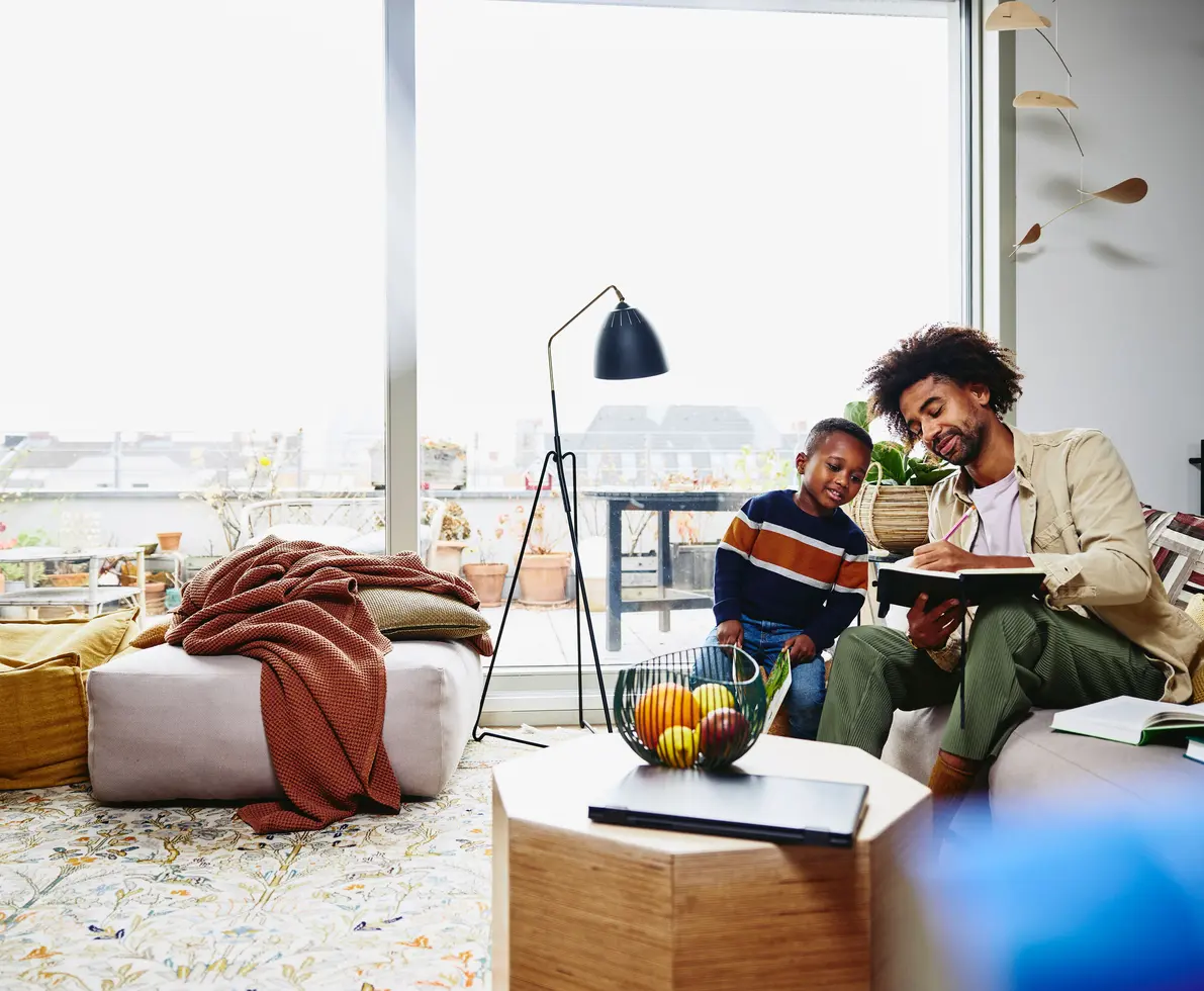 foster parent with a child