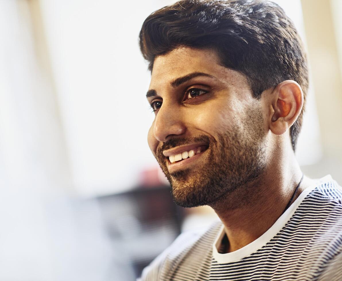 Smiling man in and office