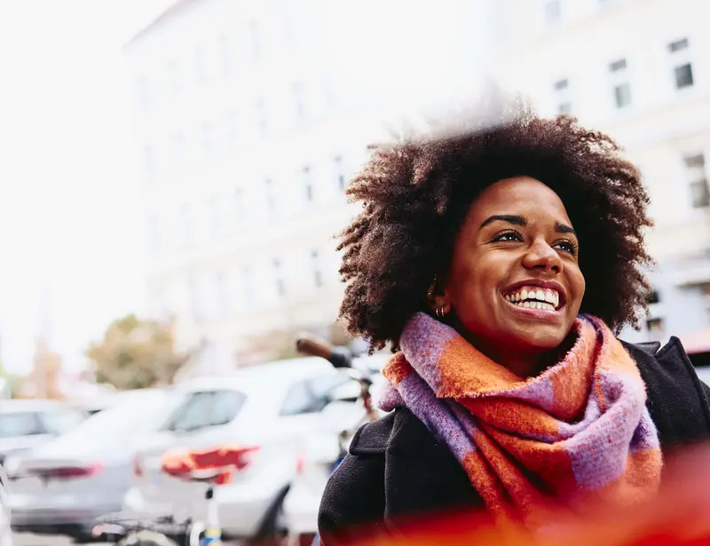 smiling person