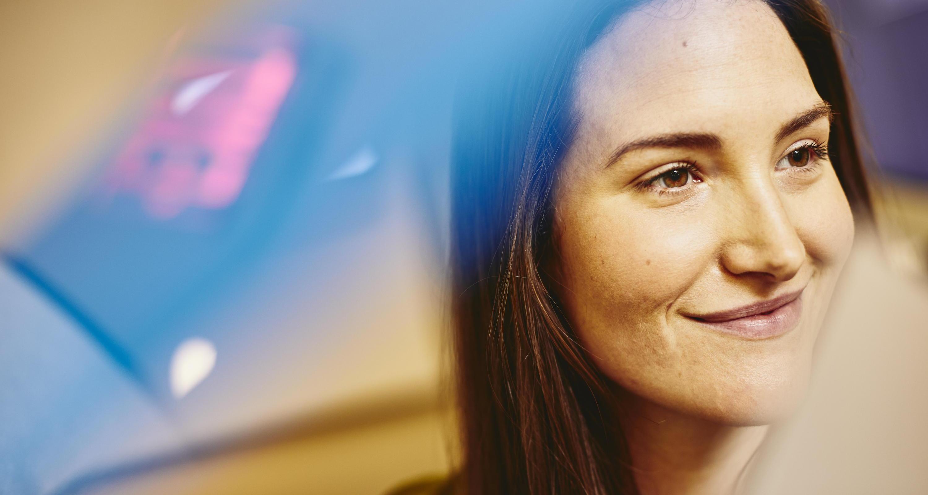 Smiling woman portrait