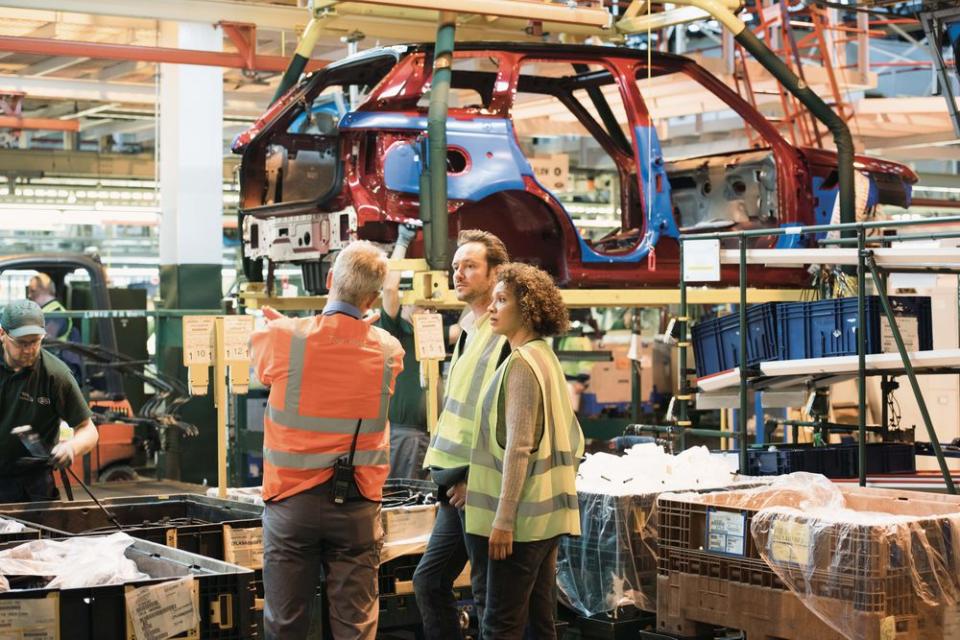 Workers at Jaguar Land Rover