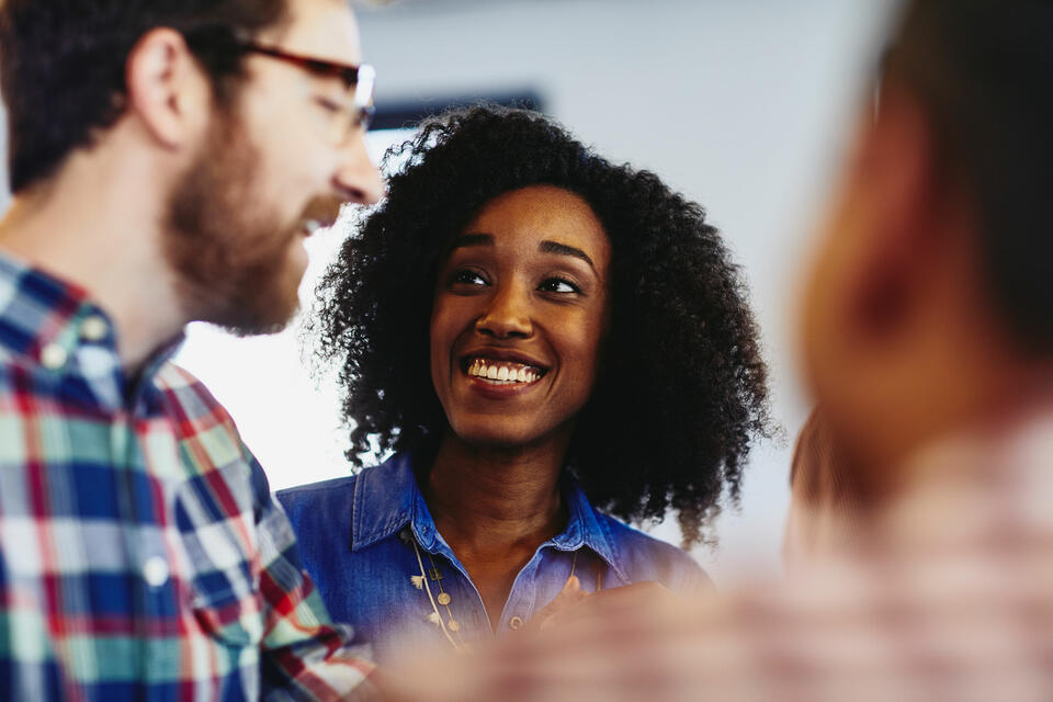 discussion between two colleagues